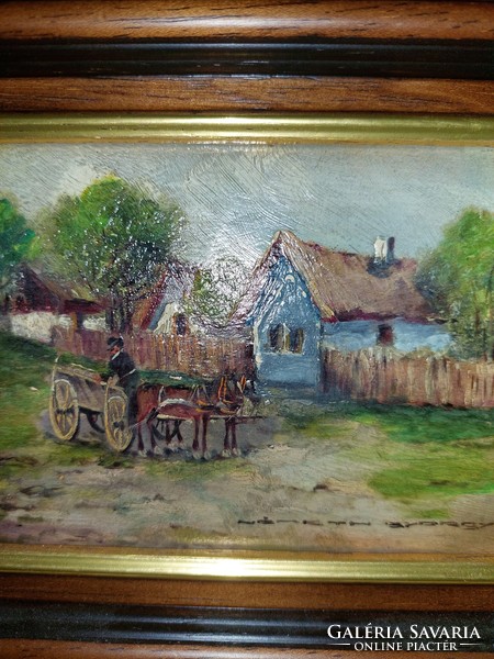 György Németh farm life picture with horses