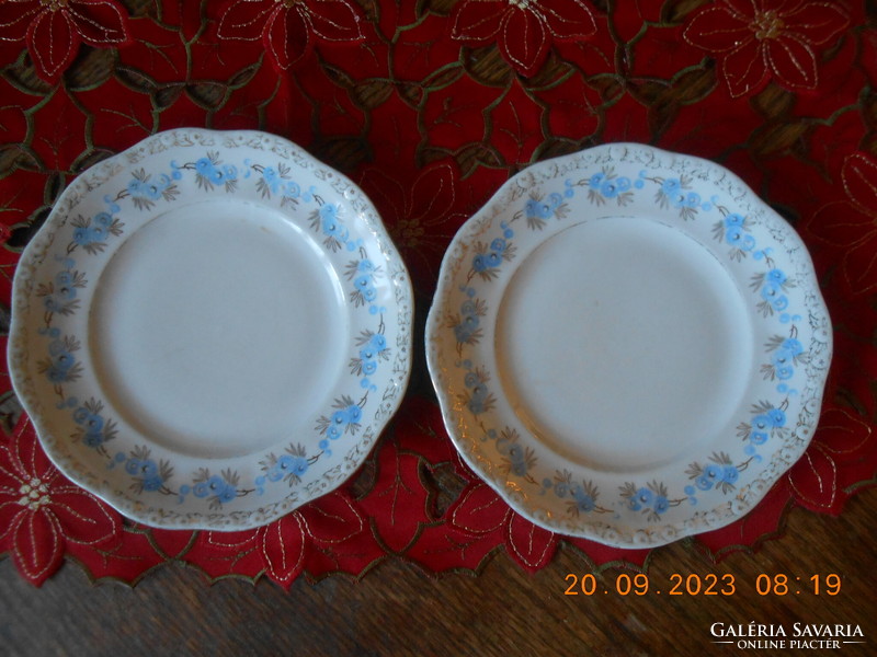 Antique Zsolnay cake plate, éva series