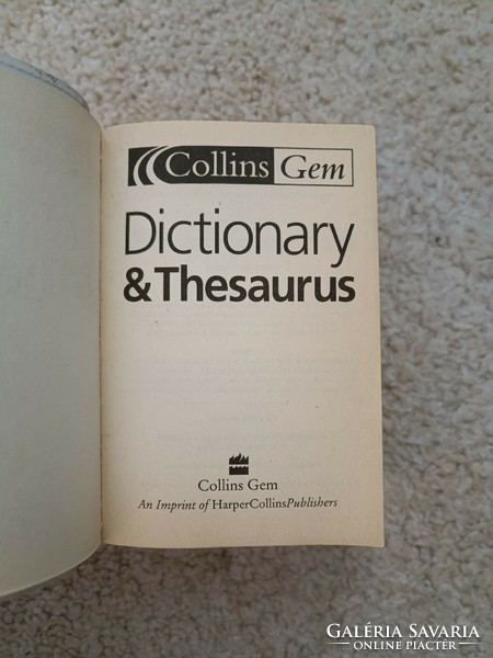 Dictionary & thesaurus, collins gem