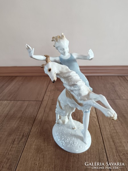 Antik Hutschenreuther art deco porcelán figura