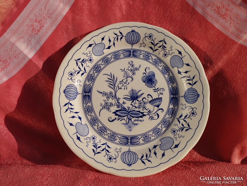 Ironstone, antique English porcelain large flat serving bowl