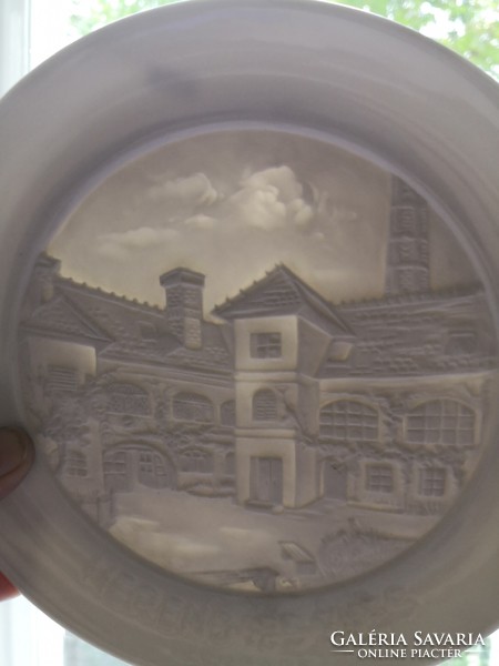 Herend lithophane plate, with 3D image, Herend's 125th anniversary!