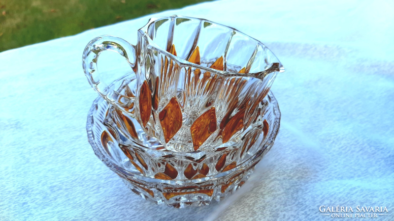 Crystal dessert set