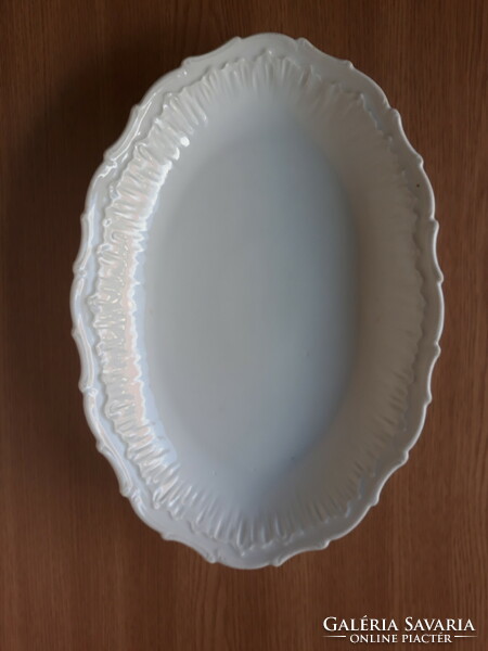 Beautiful antique porcelain white steak bowl