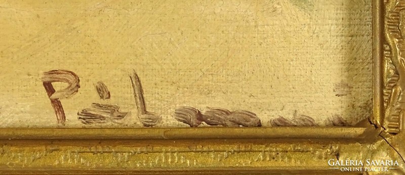 1O315 XX. századi festő : Rózsás asztali csendélet