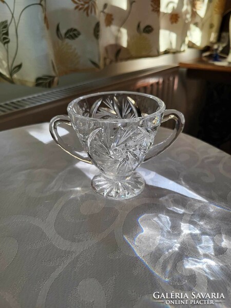 Crystal sugar bowl