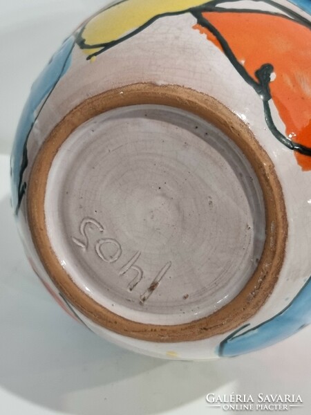 Zsuzsa Christmas ceramic decorative bowl - '70s