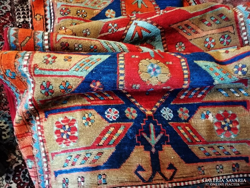 Wonderful, antique, Caucasian carpet, 82 x 284 cm