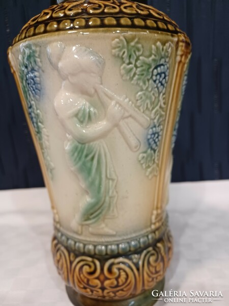 Antique faience vase