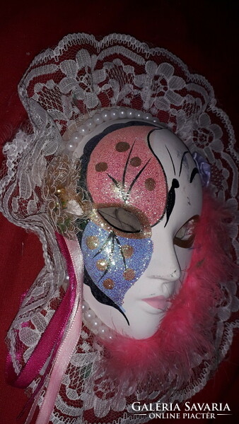 Fairytale Venice - carnival porcelain mask - wall decoration 19 x 16 cm according to the pictures 8.