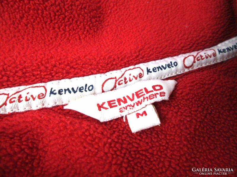 Original kenvelo (m) red-white women's fleece outdoor sweater