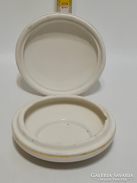 Aquincumi "Kecskemét" látképes porcelán bonbonier (2771)