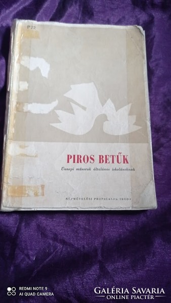 Szinte kordokumentum: Piros betűk - régi szocialista propaganda könyv kisiskolásoknak