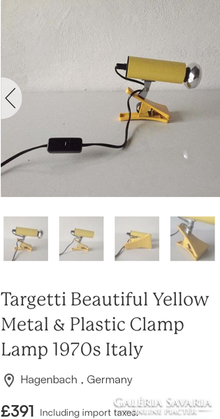 Targetti Sankey csíptetős  lámpa design Alkudható