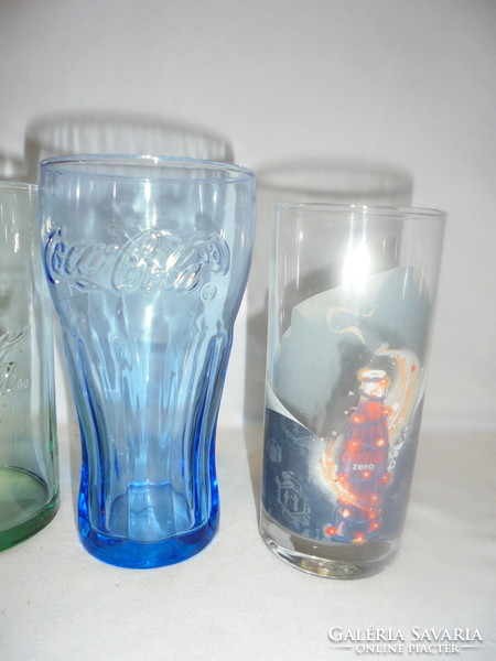 Four different Coca-Cola glasses - sold together