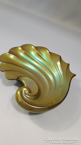 Zsolnay eosin glazed snail, fan offering