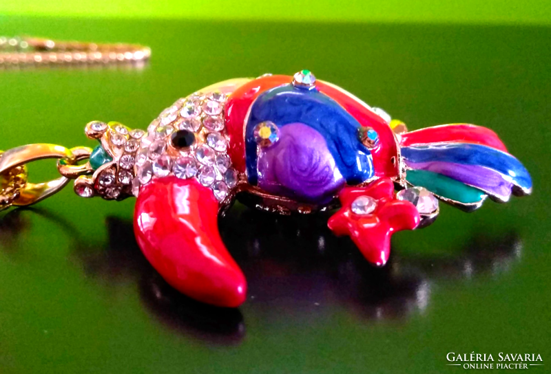 Betsey Johnson 3 D-s Szarvascsőrű madár pulóver nyaklánc 66