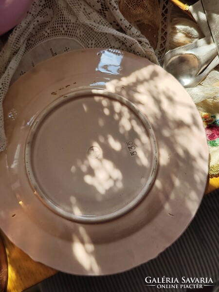 Antik Villeroy&Boch majolika desszertes tányér