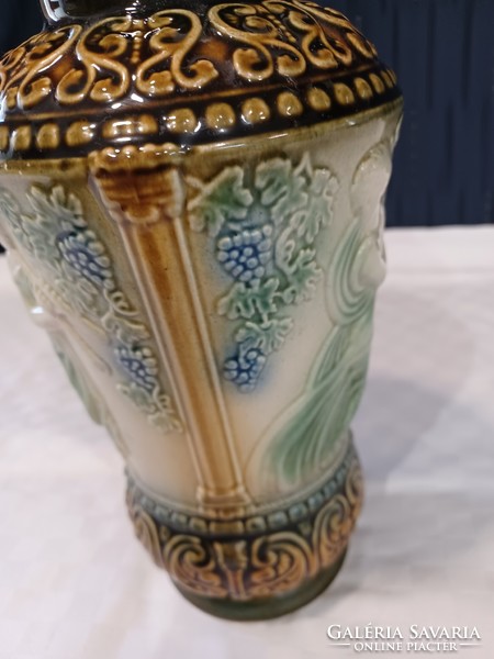 Antique faience vase