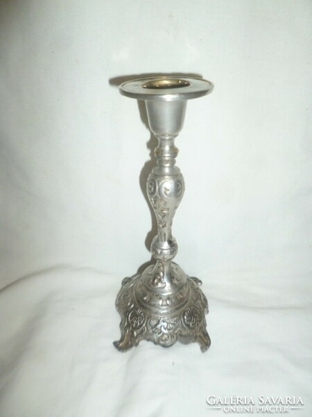 Antique decorative cast iron candle holder