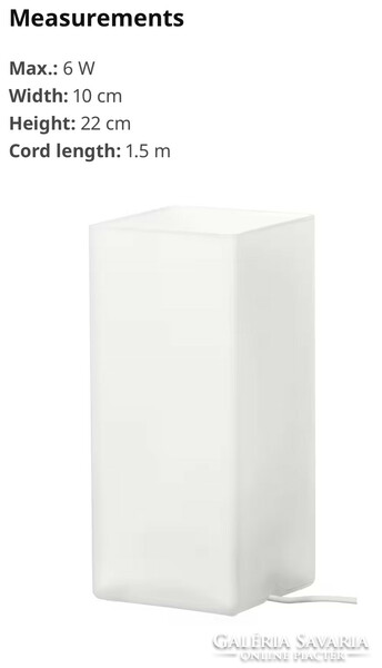 IKEA GRÖNÖ matt jeges fehér modern asztali lámpa