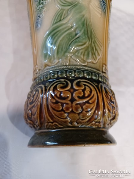 Antique faience vase