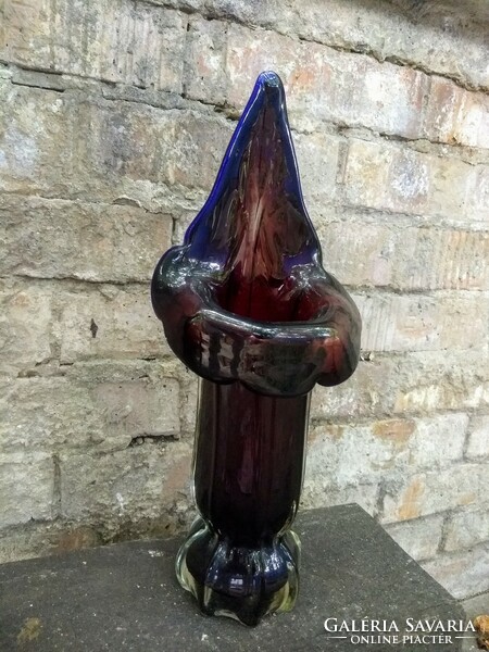 Beautiful vintage glass vase by jan beranek