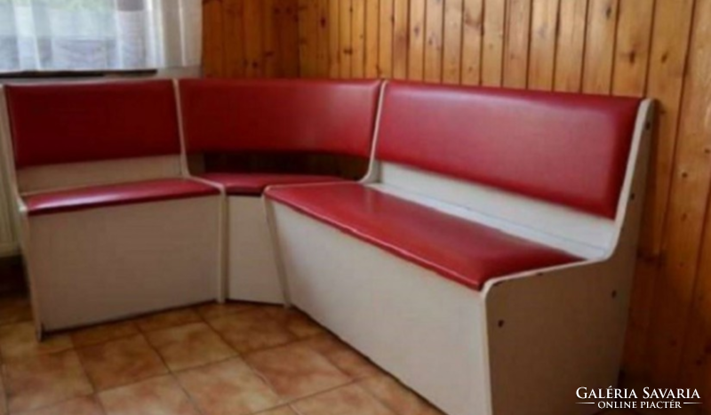 Kitchen faux leather corner seat/retro furniture
