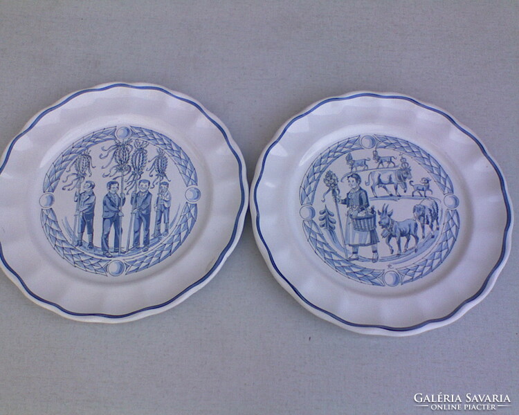 Herr ceramic decorative plate in pairs