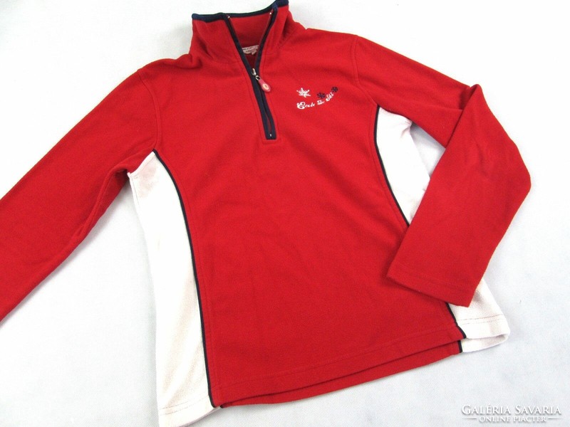 Original kenvelo (m) red-white women's fleece outdoor sweater