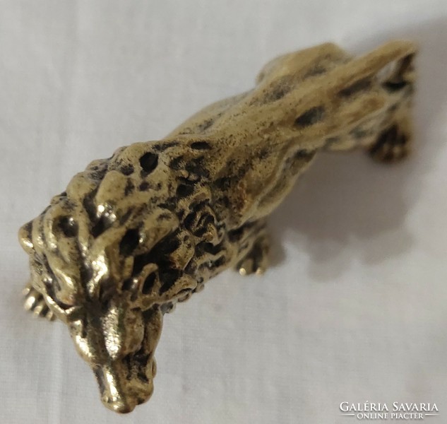 Brass lion king small statue
