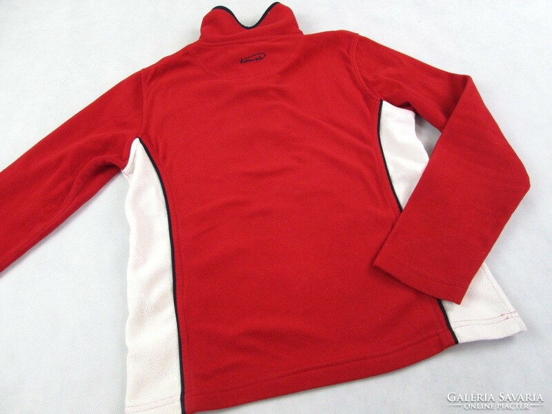 Original kenvelo (m) red-white women's fleece outdoor sweater