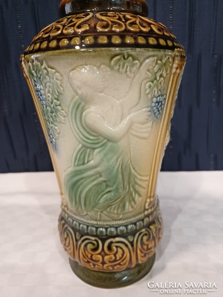 Antique faience vase