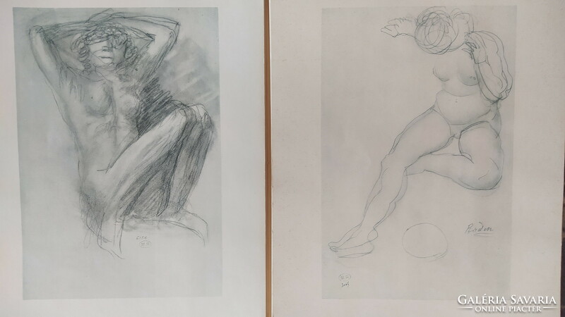 Rodin 1933. 1. Edition 30 pcs. Female nude in sketch folder