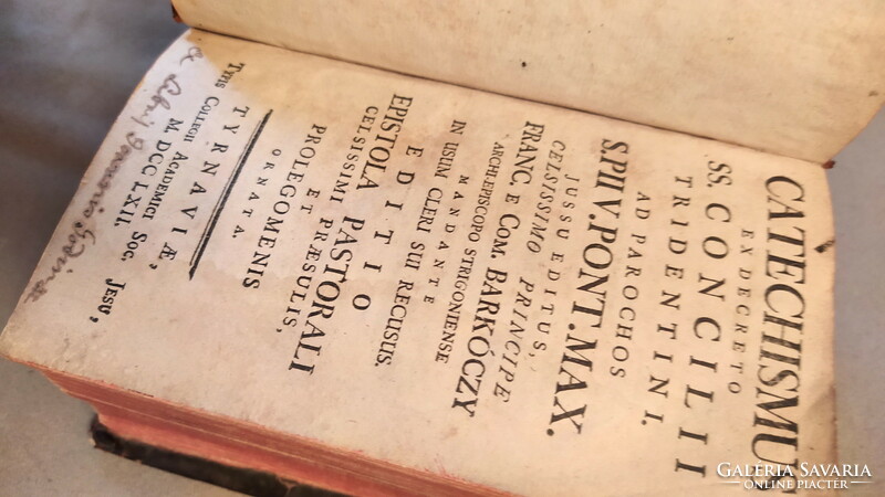 Antik könyv Barkóczy Ferenc 1762 !!!!!!!!!!! Első kiadás