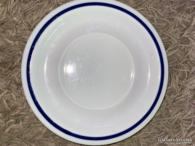Alföldi retro porcelain blue striped cake plate, several types, 17 cm price/pc