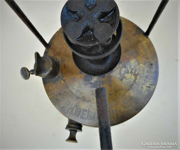 Old phoebus spirit brass pressure cooker (camp, military officer)