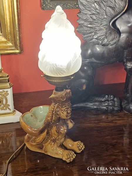Art deco sphinx lamp