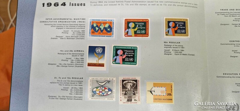 United Nations 1964. Souvenir Folder
