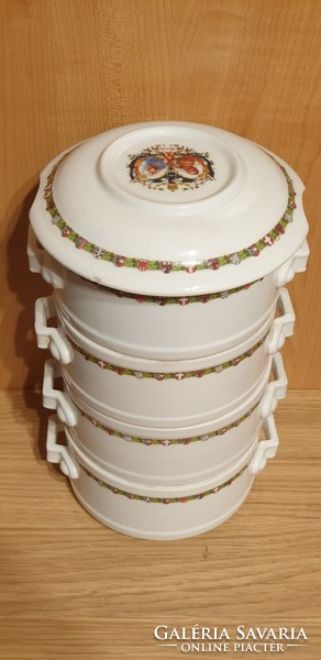 1. World War II porcelain propaganda/commemorative food barrel - józsef ferenc