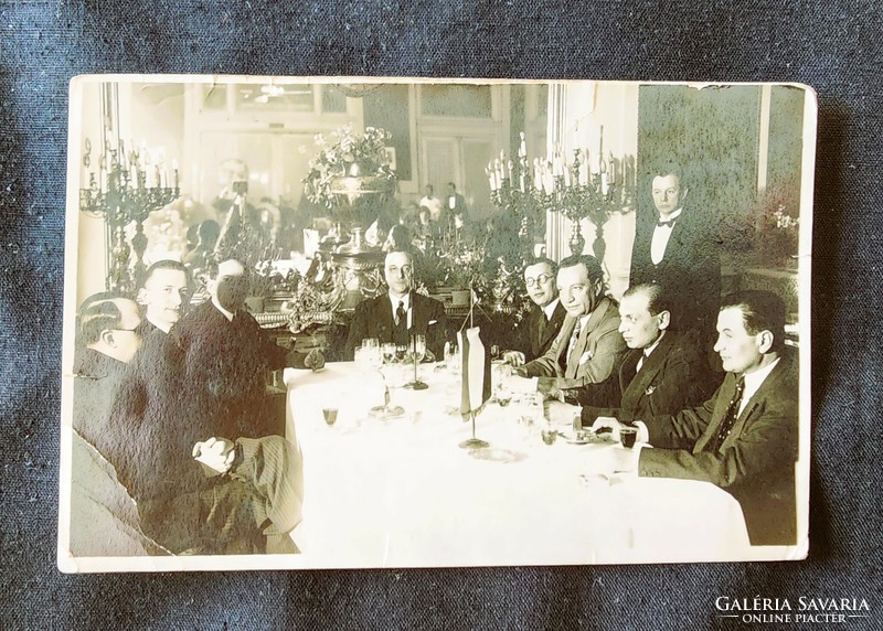 1948 Stamped photo Ernő Gerő second man of the communist party hierarchy delegation reception