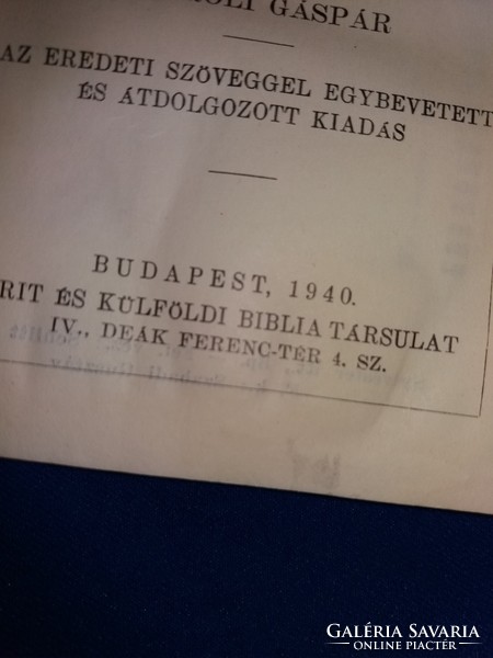 Antique 1910. Gáspár Károli - bible - New Testament book in beautiful condition according to the pictures