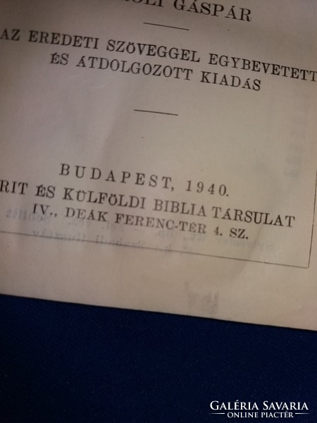 Antik 1910. Károli Gáspár - BIBLIA - Újtestamentum könyv a képek szerinti gyönyörű állapotban