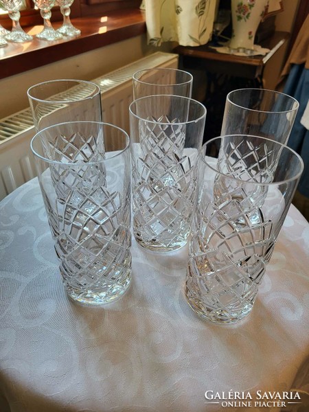 Crystal water glass set