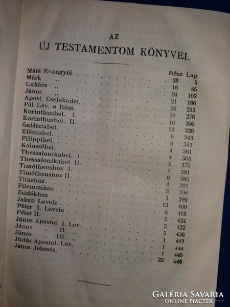 Antik 1910. Károli Gáspár - BIBLIA - Újtestamentum könyv a képek szerinti gyönyörű állapotban