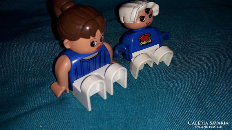 Lego® duplo toy figures teenage girl and her little brother 2 in one according to the pictures