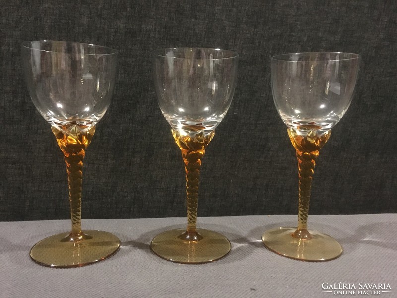 3 glasses of Mirano liqueur! In perfect condition!!!! 17X7 cm!!!