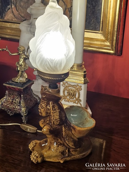 Art deco sphinx lamp
