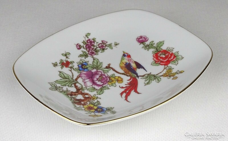 1O377 bird of paradise raven house porcelain bowl 14.3 X 12.3 Cm