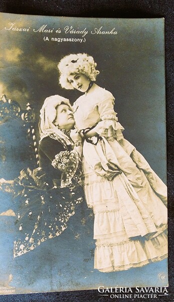 1910 SZOMORY DEZSŐ: A NAGYASSZONY SZINMŰ JÁSZAI MARI VÁRADY ARANKA SZÍNMŰVÉSZ FOTÓLAP Sterlisky fotó